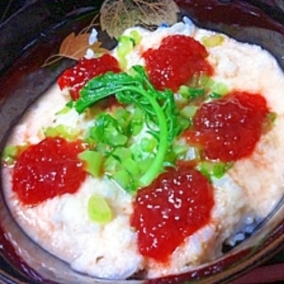 筋子と大和芋のとろ〜りトロロ丼